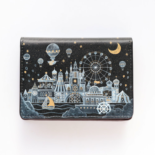 カードケース「夜の遊園地」《空想街雑貨店》 名刺入れ・カードケース