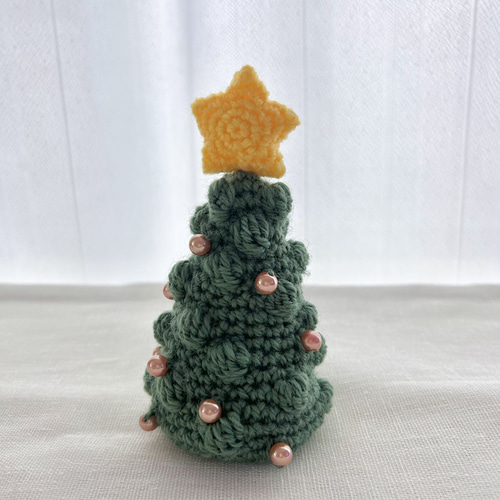 受注制作】ぽこぽこクリスマスツリー◎インテリア◎ハンドメイド◎編み