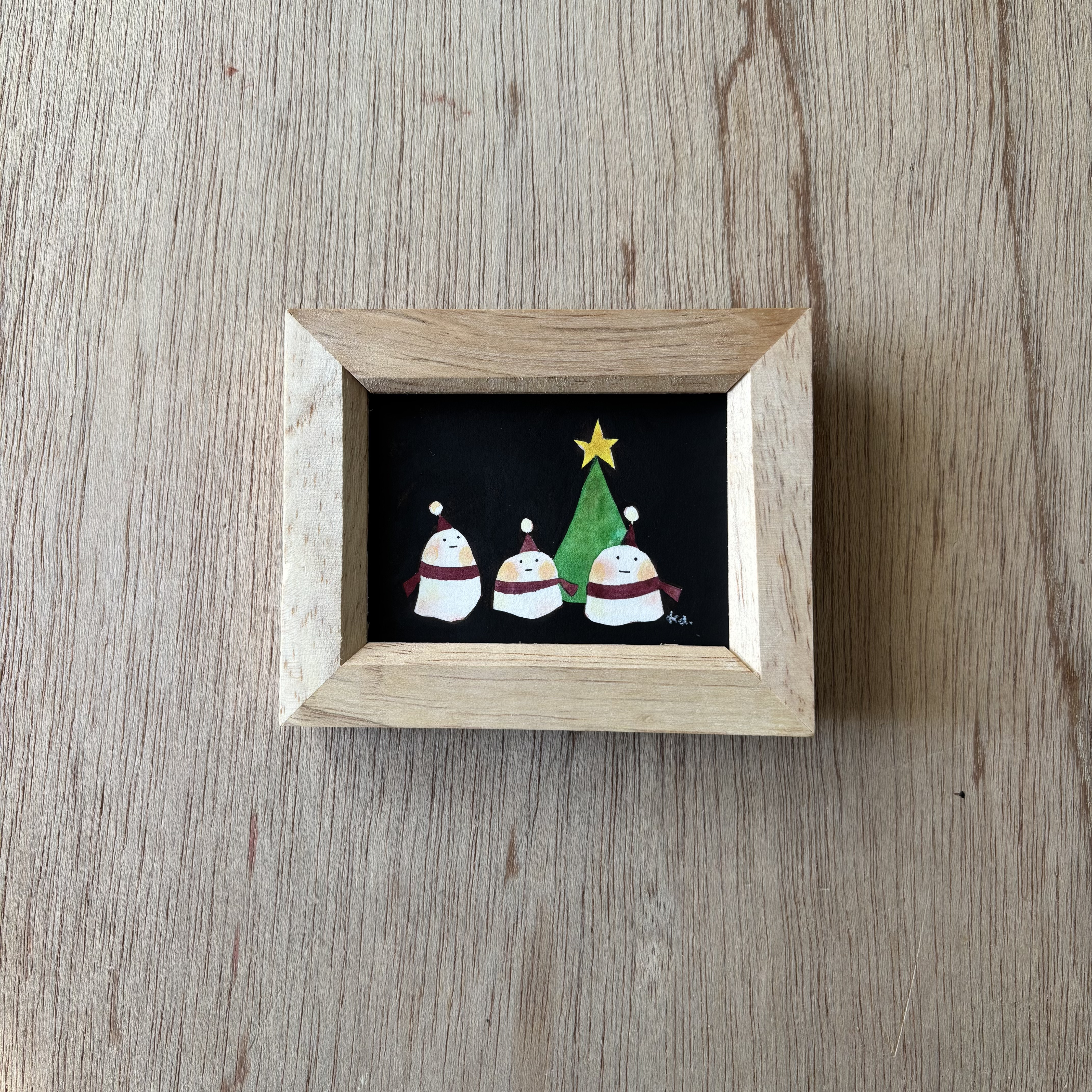 「クリスマスまで」ミニ額　原画