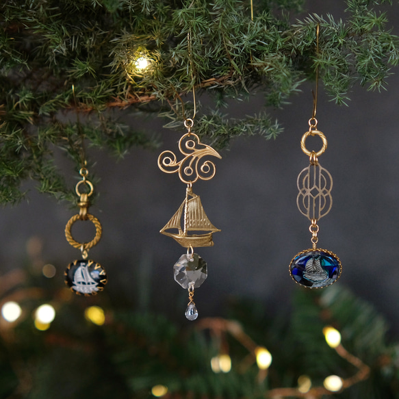 ヴィンテージクリスマスオーナメント ヴィンテージ・クリスマスオーナメント：船・ヨット その他インテリア