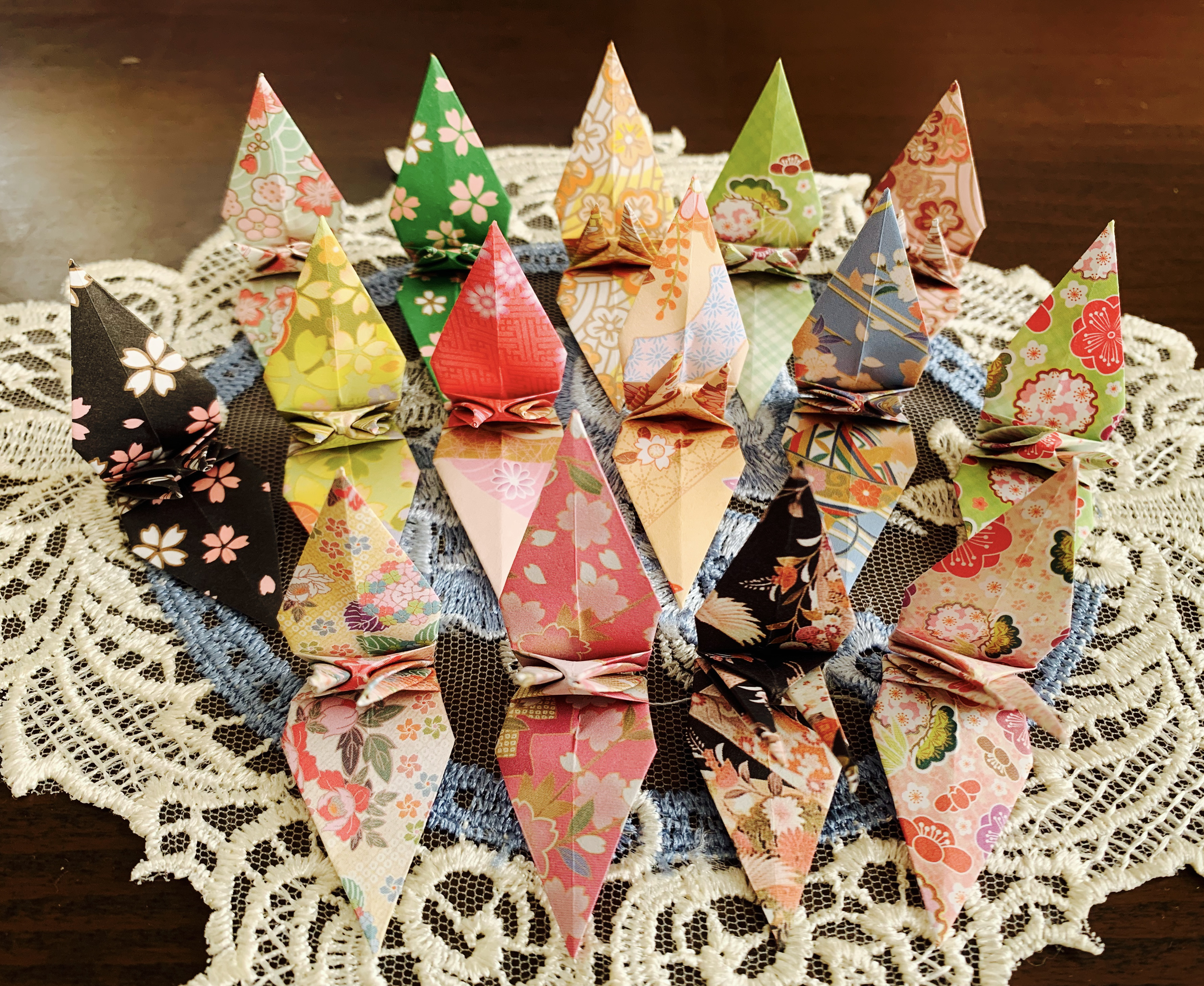 送料無料】折り鶴シャワー 100羽♡和柄♡ウェディング 結婚 成人式