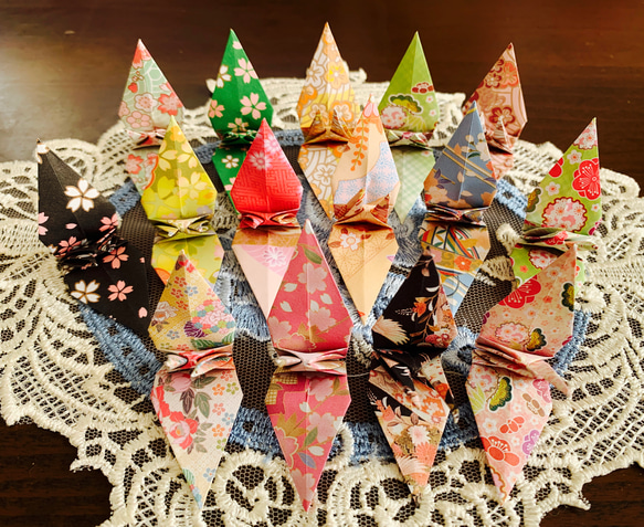 送料無料】折り鶴シャワー 100羽♡和柄♡ウェディング 結婚 成人式