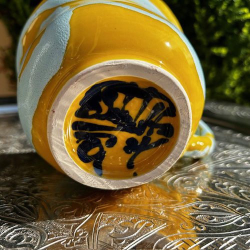 ハネン カラフル陶器 マグカップ ベルの形で可愛い クロシェ CLJT