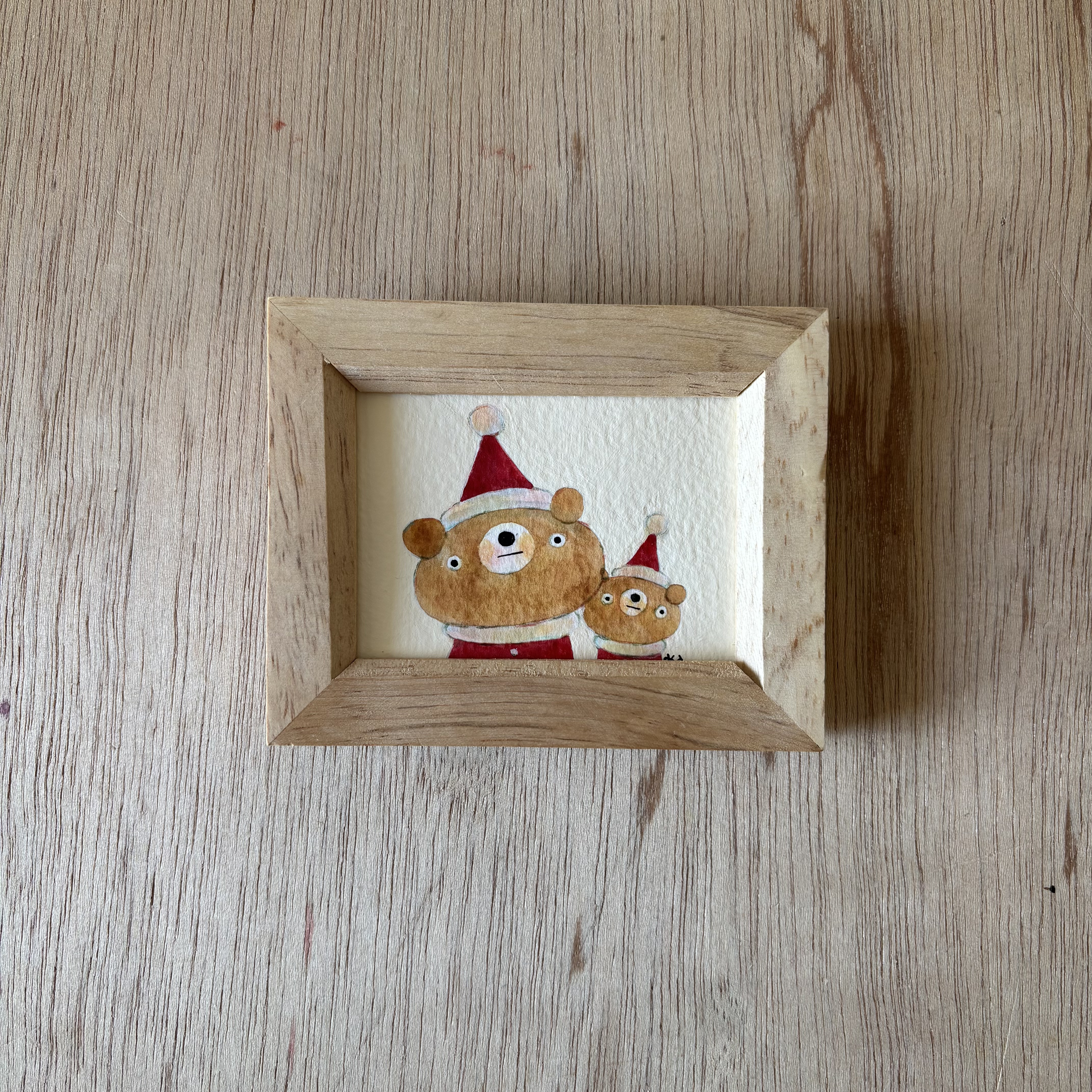 「サンタの気持ち」ミニ額　原画