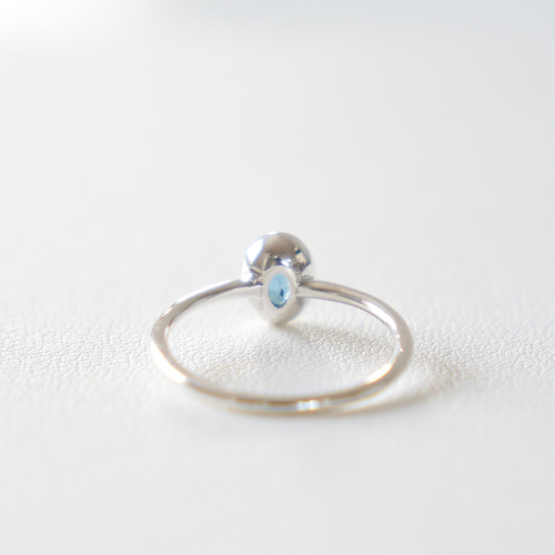 London Blue Topaz Mill RING / SV925≪送料無料≫ ロンドン