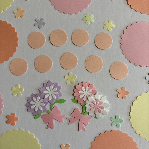 色紙なし】メッセージカード（花束付き）＆アレンジフラワー クラフト