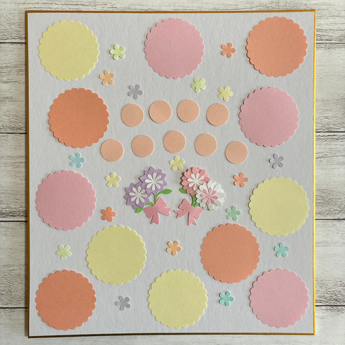 色紙なし】メッセージカード（花束付き）＆アレンジフラワー クラフト