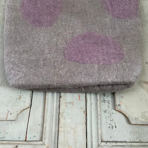 SALE! 羊毛 フェルト ドット バッグ トートバッグ ハンドメイド トート