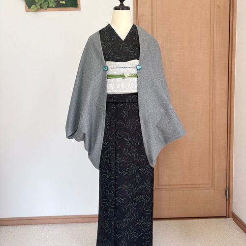 小さめ◇グレー◇モモンガコート◇マーガレットコート◇和装コート