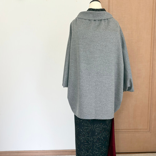 小さめ◇グレー◇モモンガコート◇マーガレットコート◇和装コート