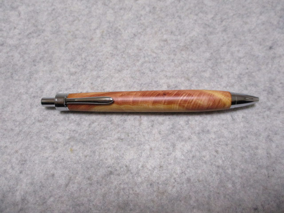 木軸ボールペンパトリオット なめら松金蘭杢国産