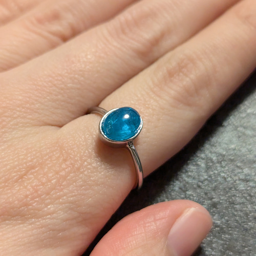 ネオンブルーアパタイト リング アパタイト 天然石 リング