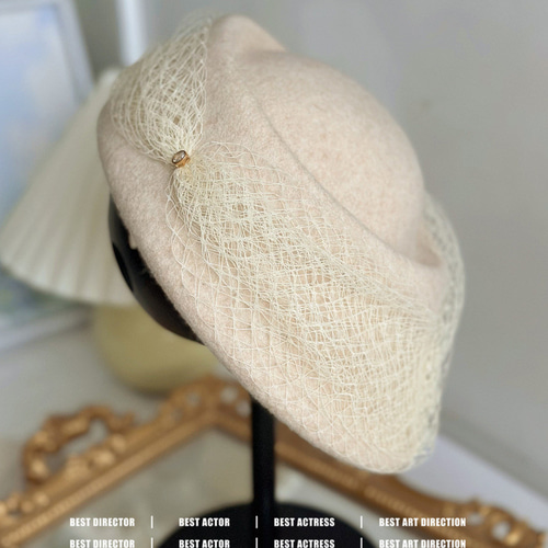 上品 カシミヤ 羊毛 つぼみ帽 バケットハット レディース 帽子