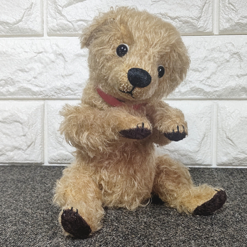 垂れ耳のワンちゃん 犬 いぬ テディベア ハンドメイド ぬいぐるみ 海外作家様 たれ耳わんこ（ベージュ）約24cm／テディベアタイプのトイプードル