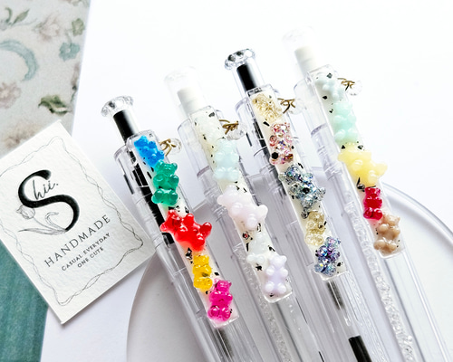 くまグミのボールペン／シャーペン／赤ペン／青ペン ペン・筆記用具