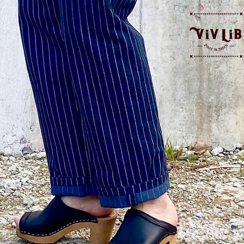 L ウォバッシュパンツ デニム アメカジ ストライプ ワイド