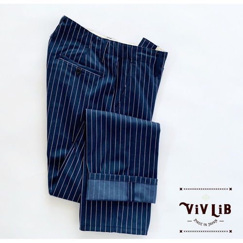 チノフィットストライプデニムパンツ〈定番ライン〉/ウォバッシュ