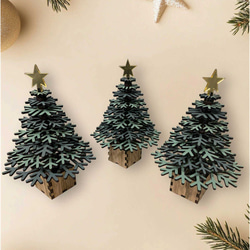 木製　クリスマス　ツリー　lumbar tree　（組立式） 10枚目の画像