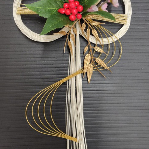 2025お正月飾り*しめ縄リース スワッグになるしめ縄2025しめ縄 しめ飾り お正月 正月 しめ縄リース