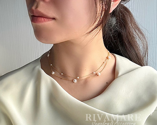 【貴重真珠‼️新品美品】極小パールネックレス専用ケース付き‼︎ 楽天市場】パール ネックレス ピアス セット 真珠 イヤリング