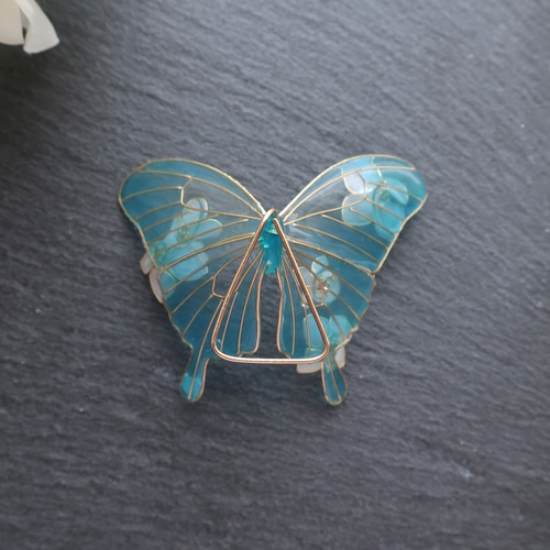 花飾り翡翠アゲハ蝶のインテリアオブジェ/置物/ピック その他置物 Bird