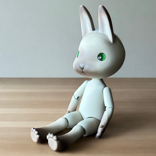 お鼻とお耳の先が茶色いうさぎドール その他人形 ケモミミ本舗 通販