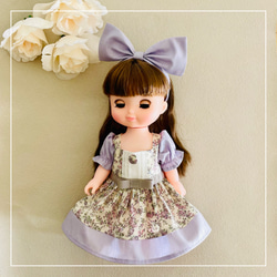 ハンドメイド　ドール服　ソランちゃんの服　ワンピース　リバティ ハンドメイド ドール服 ソランちゃんの服 ワンピース リバティ