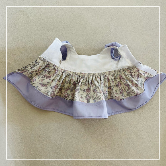 【ソランちゃん 服  レミンちゃん 服 メルちゃん 服】リバティ　ムーン・モス　ワンピース 7枚目の画像