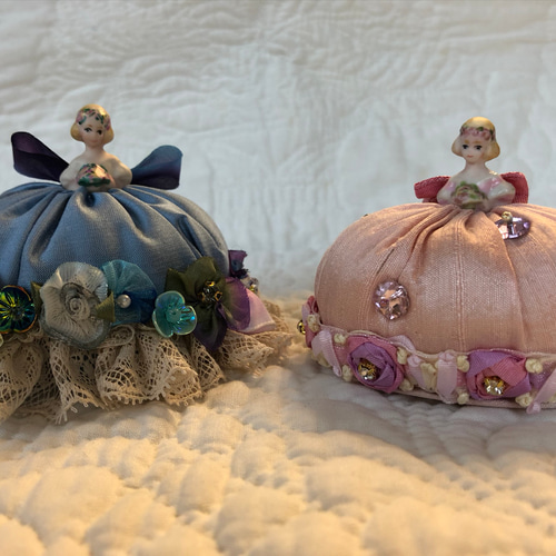 ミニミニハーフドールのピンクッション・キットE(パープル) キット A-C