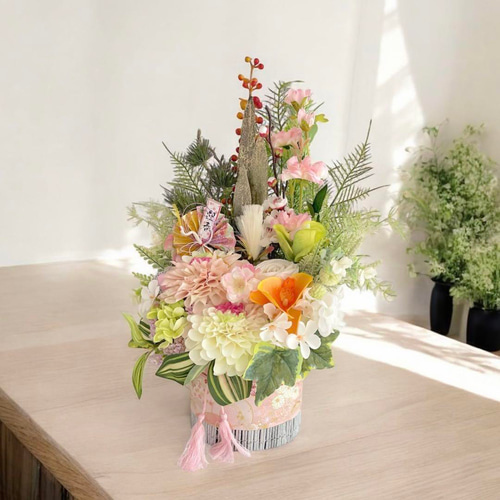 2025 門松 門松アレンジ しめ飾り 新年飾り 玄関 オシャレ 手作り