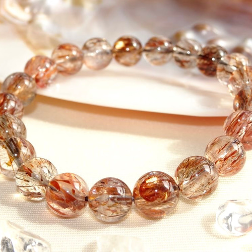 ゲーサイトマイカインクォーツ 天然石ブレスレット 稀少石