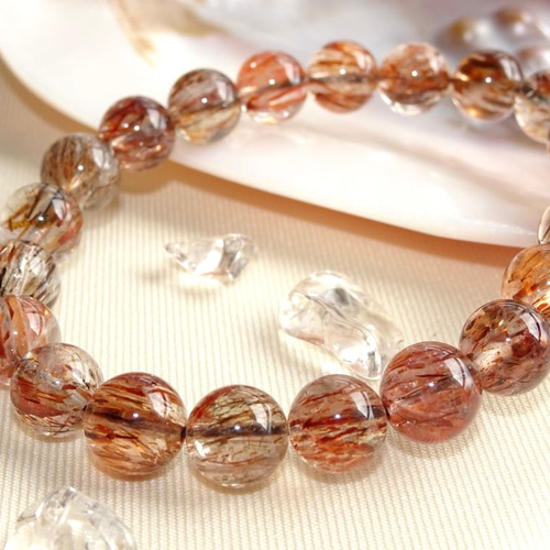 ゲーサイトマイカインクォーツ 天然石ブレスレット 稀少石