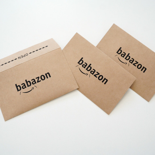 おもしろぽち袋 ◯◯azon封筒風【babazon】ぽち袋 3枚セット おもしろぽち袋 ◯◯azon封筒風【babazon】ぽち袋 3枚セット