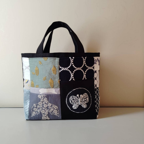 ミナペルホネン pomppia ハンドメイドバッグ 607 pomppia muffin bag - minä perhonen