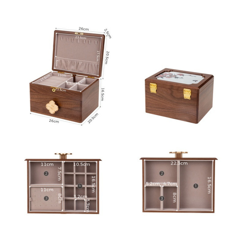 鏡中に舞う蝶 ジュエリーボックス アクセサリー収納 小物入れケース