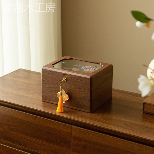 鏡中に舞う蝶 ジュエリーボックス アクセサリー収納 小物入れケース