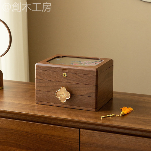 鏡中に舞う蝶 ジュエリーボックス アクセサリー収納 小物入れケース