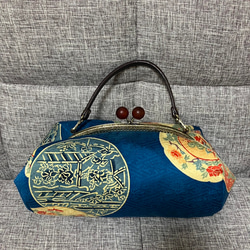 アンズルーム☆コロンと可愛い がま口バッグ☆ハンドバッグ☆帯