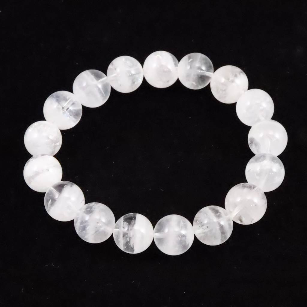 ブラジル産 ホワイト ファントム　2A+  12mmブレスレット 42.93g #38410