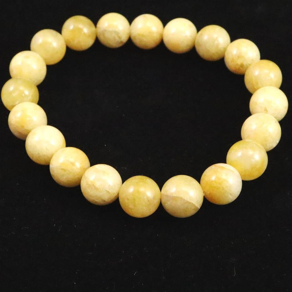 静岡水晶　イエロー 10mmブレスレット　SAグレード 30.1g   #10915