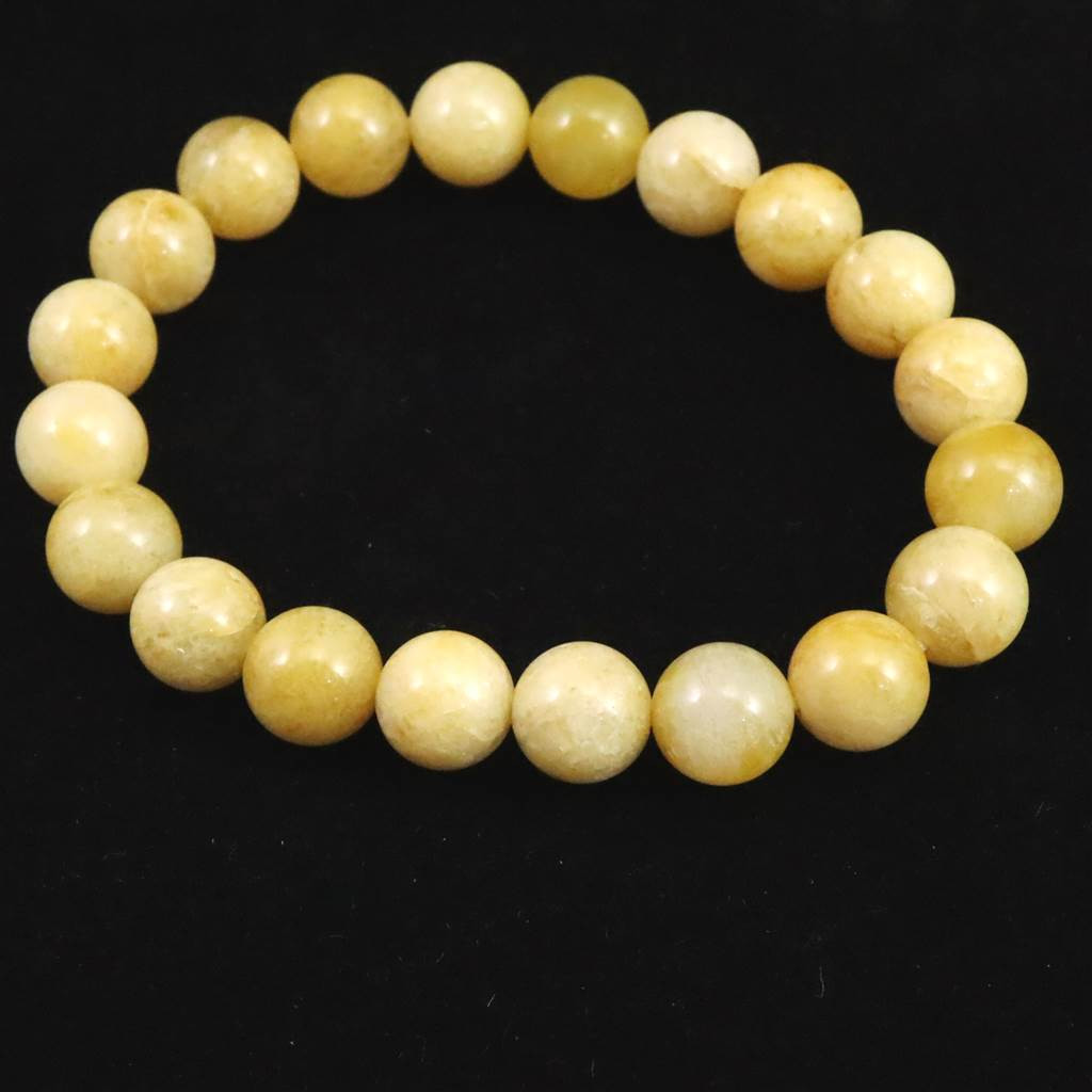 静岡水晶　イエロー 10mmブレスレット　SAグレード 30.1g   #10915