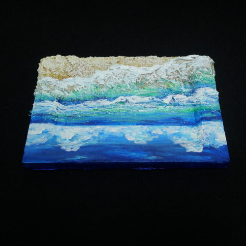 油絵 油彩 油彩画 絵 絵画 ミニ絵画【真夏の海】 絵画 HR 通販
