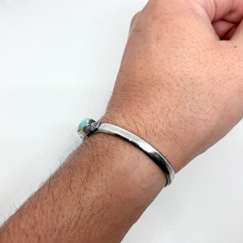 カンピトス ターコイズ トルコ石 シルバーバングル ブレスレット