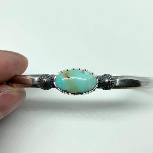 カンピトス ターコイズ トルコ石 シルバーバングル ブレスレット