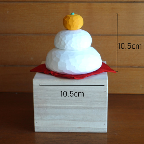 奈良一刀彫 鏡餅 中 鏡餅 satsuki studio 通販 18619195｜Creema(クリーマ)