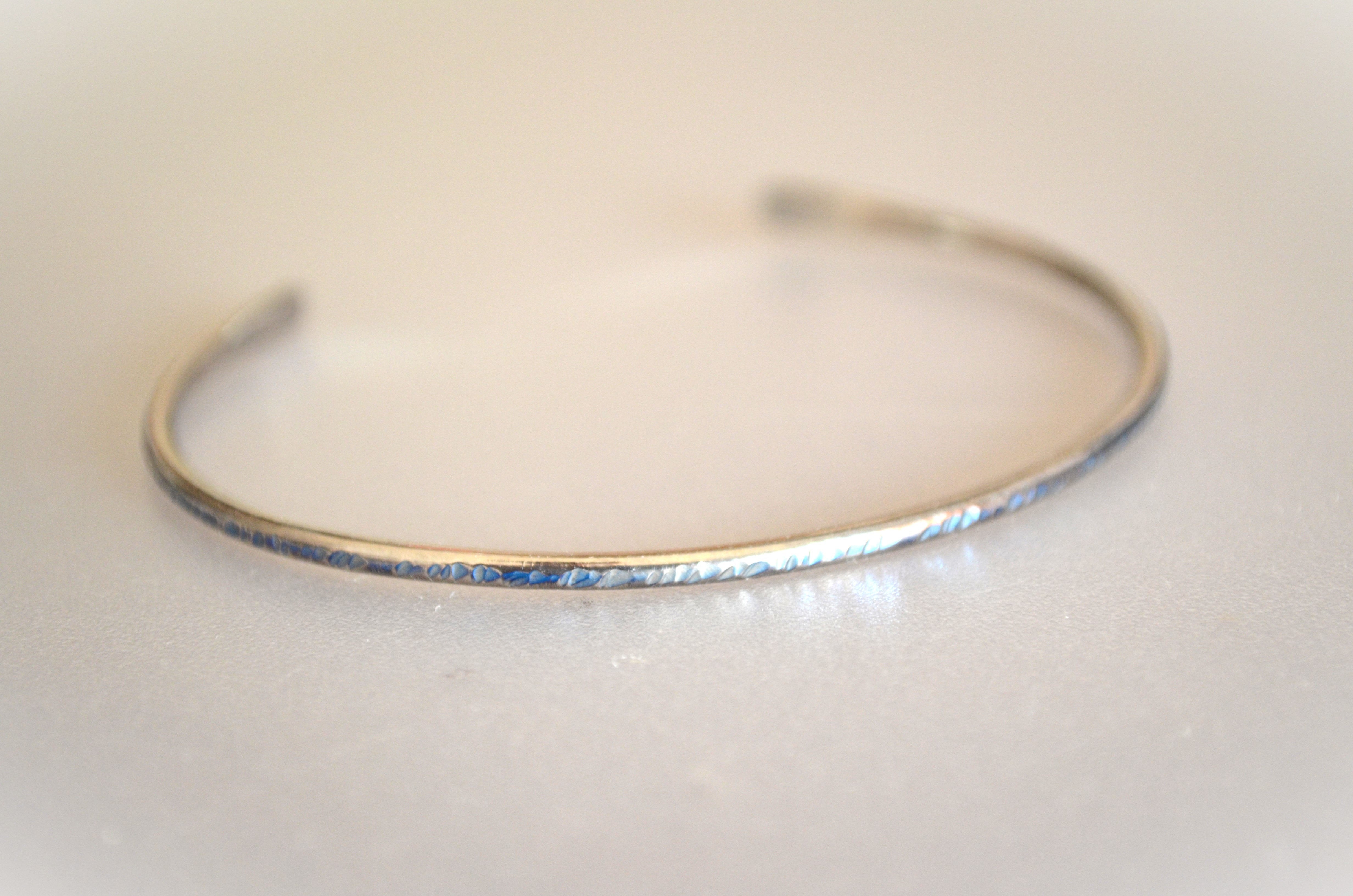 Titanium bangle・チタンバングル=S&B=楕円形
