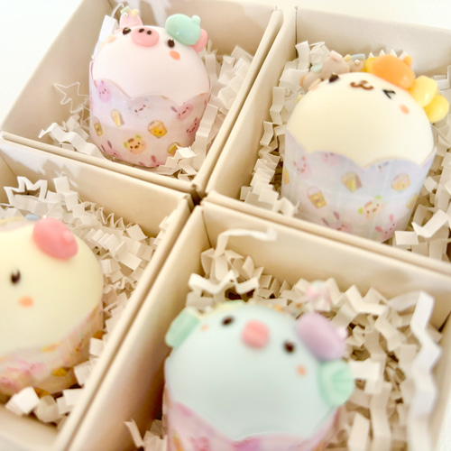 Lucky Cream Chocolate フェイクスイーツデコ　ケーキ　置物 可愛い生チョコケーキ フェイクスイーツ スイーツデコ 置物 スイーツ