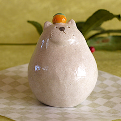 ニャンコの鏡餅風置物 5枚目の画像