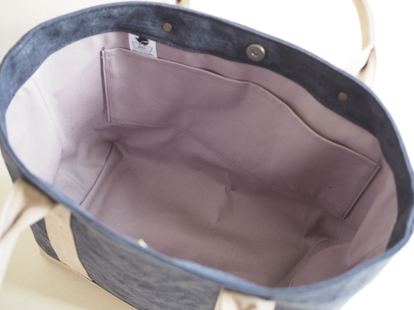 ＊受注制作＊色合わせお好み　しかくトート carre(カレ) 3枚目の画像