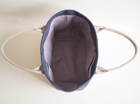 ＊受注制作＊色合わせお好み　しかくトート carre(カレ) 5枚目の画像